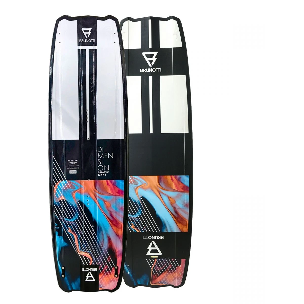 Brunotti Dimension Galatic Twintip Kiteboard M G10 Finner 3 Brunotti Dimension Galatic Twintip Kiteboard M G10 Finner