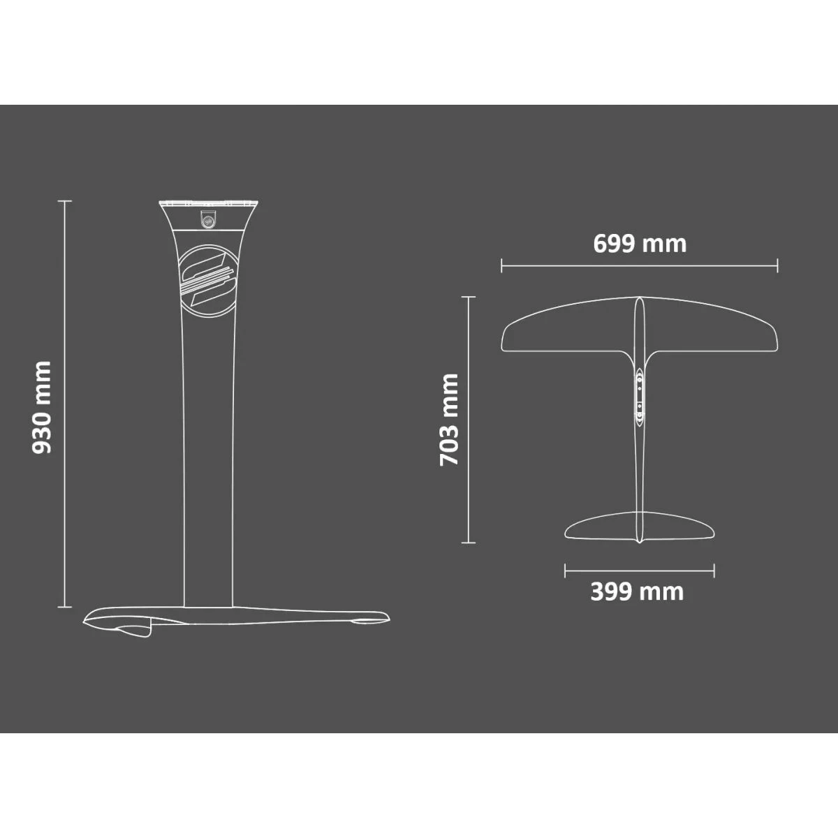 SabFoil Kraken MS M93K-W699-S399-F703 Kitefoil 6 SabFoil Kraken MS M93K-W699-S399-F703 Kitefoil - Billede 4